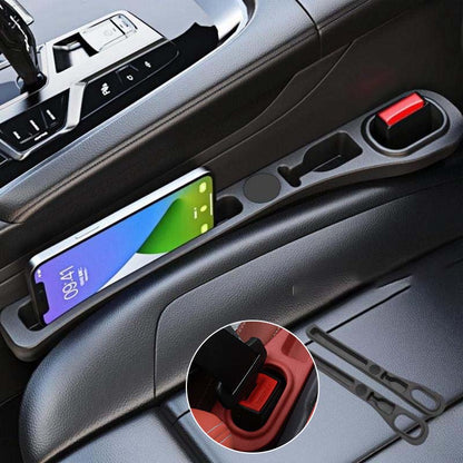 Car Seat Gap Filler PU Leather Storage Pockets
