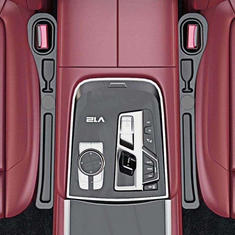 Car Seat Gap Filler PU Leather Storage Pockets