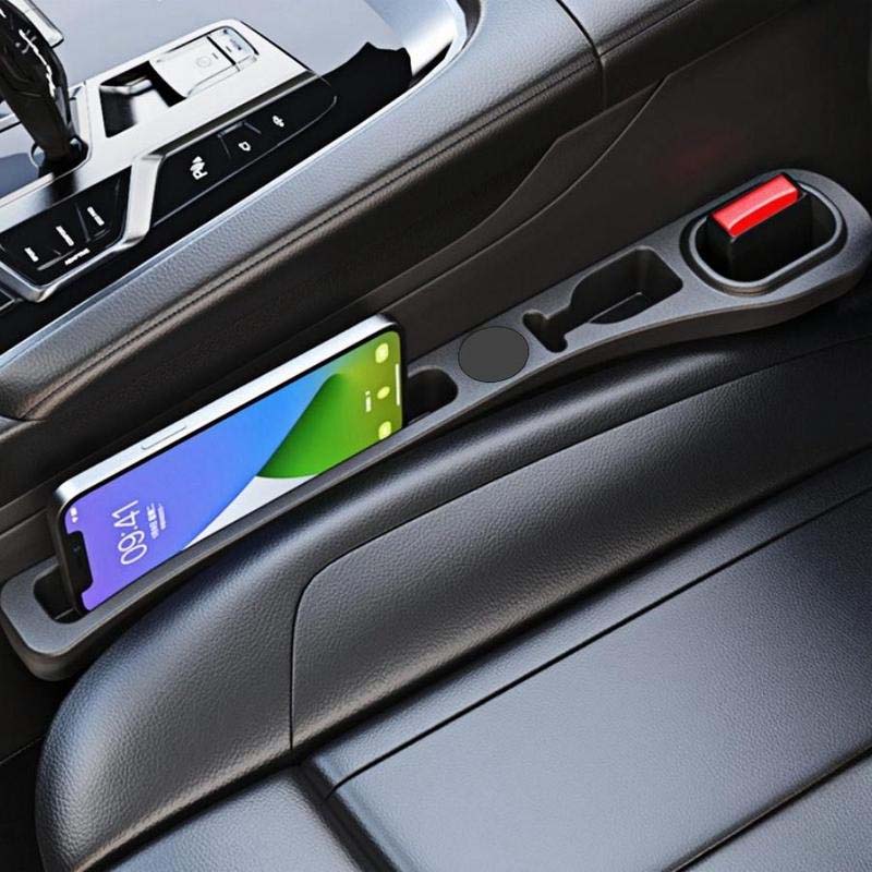 Car Seat Gap Filler PU Leather Storage Pockets