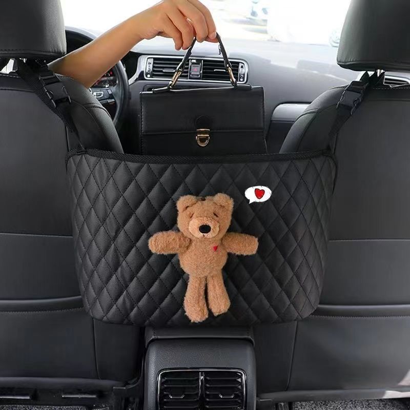 Car Seat Organizer Center Console Tool-Free Durable Textile