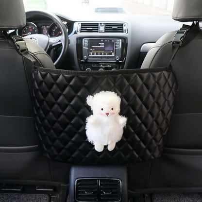 Car Seat Organizer Center Console Tool-Free Durable Textile
