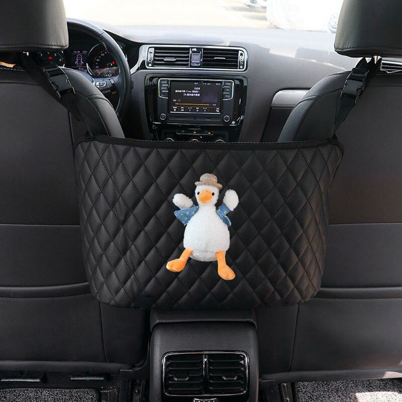 Car Seat Organizer Center Console Tool-Free Durable Textile