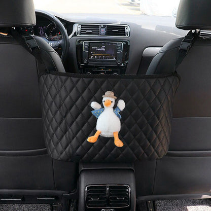 Car Seat Organizer Center Console Tool-Free Durable Textile