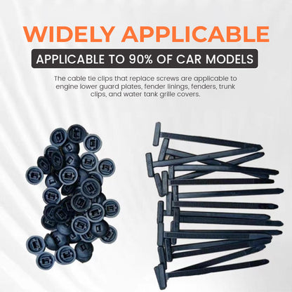 Car Trim Clip Universal Nylon Tool-Free 100 Pack