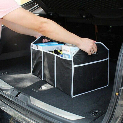 Car Trunk Organizer Foldable 3-Compartment Waterproof