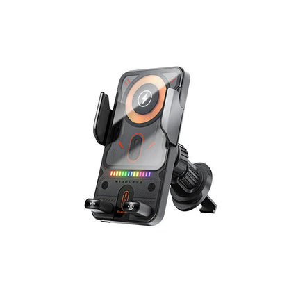 Car Vent Phone Holder 15W Wireless Rotatable Auto Clamping Arms