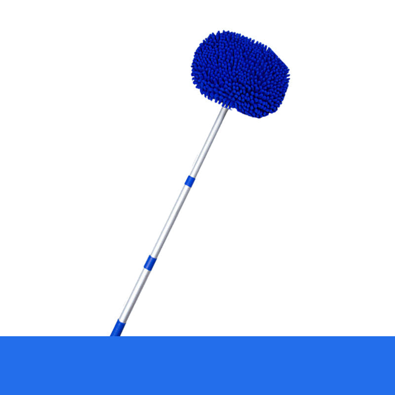Car Wash Brush Telescopic Handle Rotating Microfiber Head