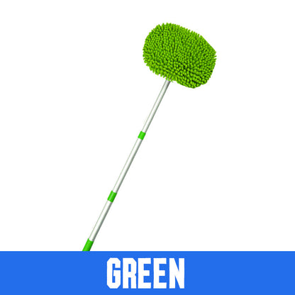 Car Wash Brush Telescopic Handle Rotating Microfiber Head