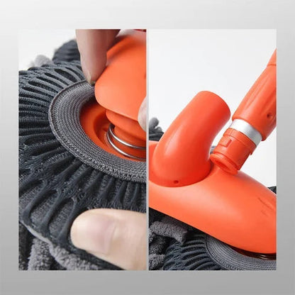 Car Wash Mop Telescopic Aluminum Double Head Scratch-Free Microfiber