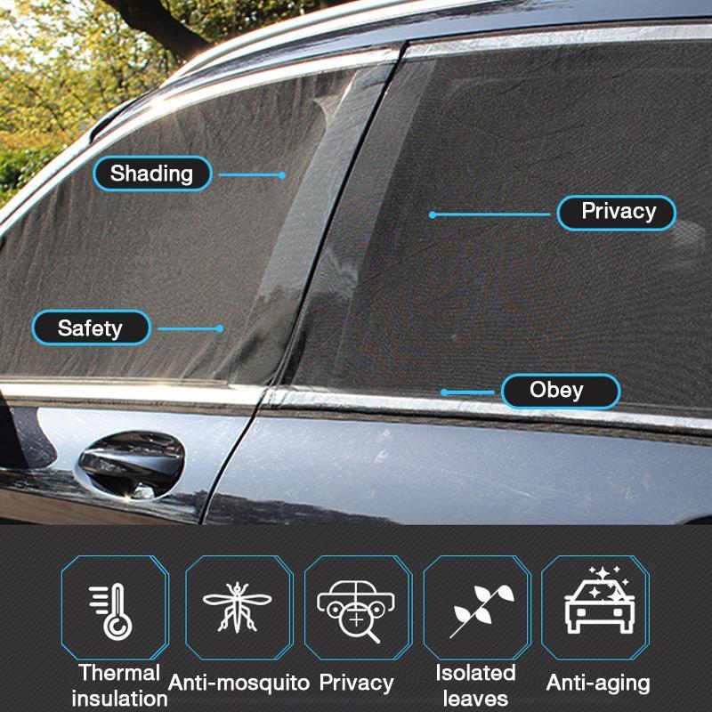 Car Window Screen Two-Layer High-Density Nylon Tool-Free