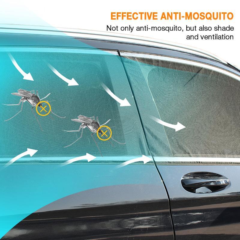 Car Window Screen Two-Layer High-Density Nylon Tool-Free