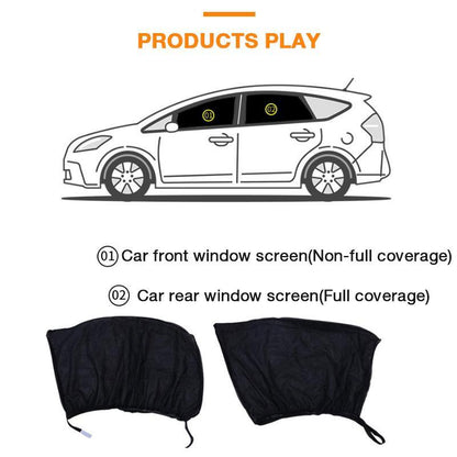 Car Window Screen Two-Layer High-Density Nylon Tool-Free