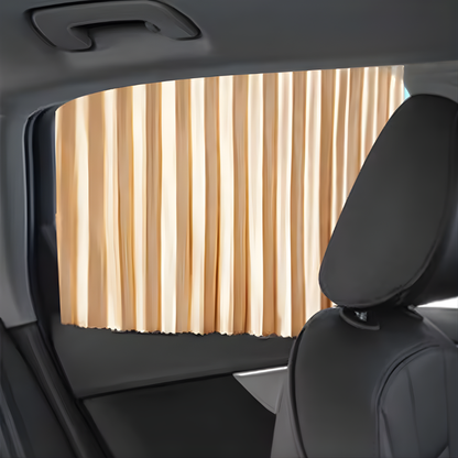 Car Window Sunshade Magnetic Polyester 2-Piece Set