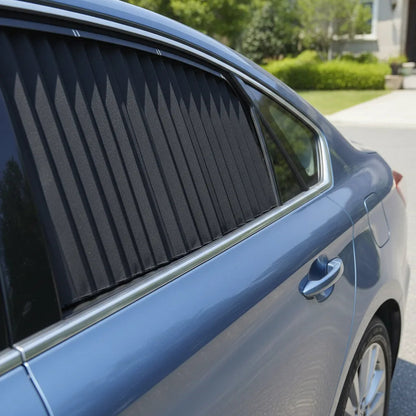 Car Window Sunshade Magnetic Polyester 2-Piece Set