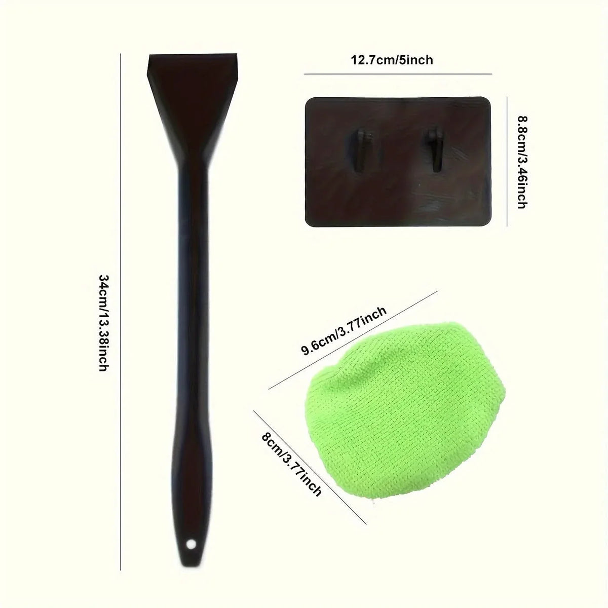 Car Windshield Brush Microfiber Head & Ergonomic Grip