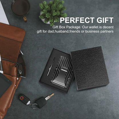 Card Holder Wallet Aluminum Frame RFID Protection Money Clip