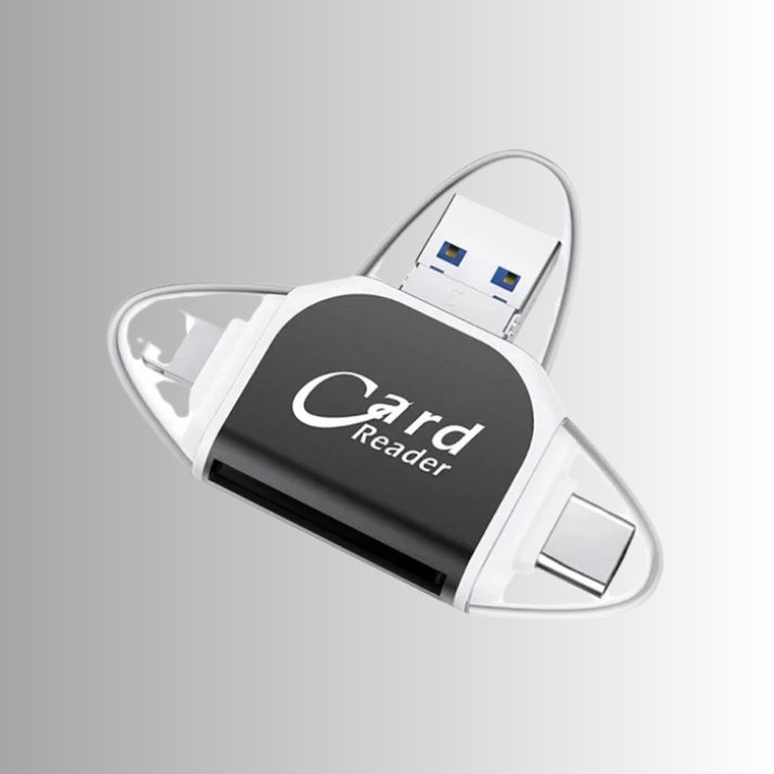 Card Reader 4-in-1 SD/MicroSD Plug & Play