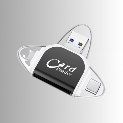 Card Reader 4-in-1 SD/MicroSD Plug & Play