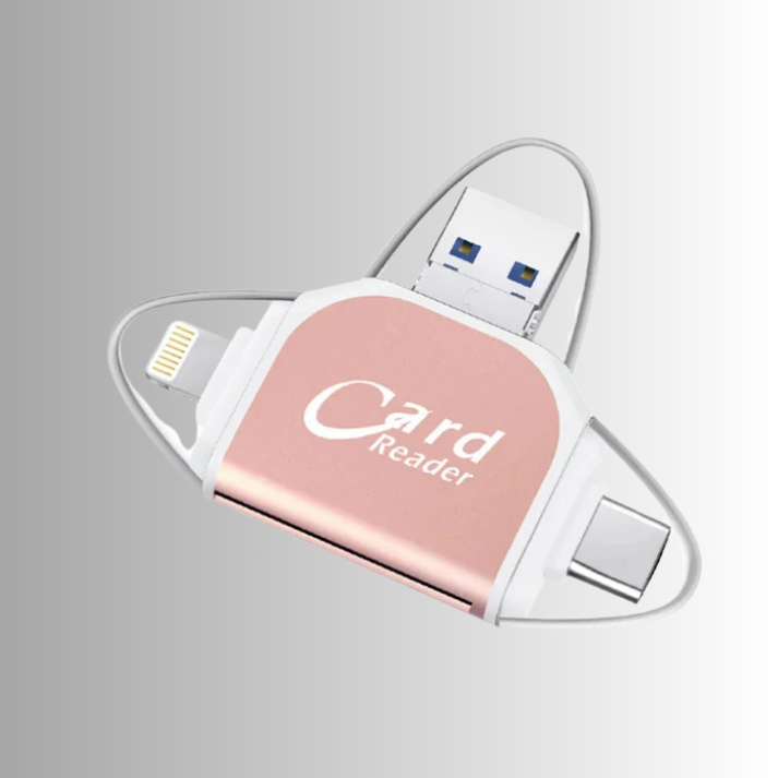 Card Reader 4-in-1 SD/MicroSD Plug & Play