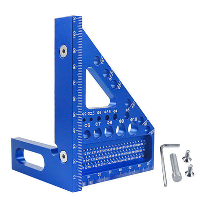Carpenter's Square Anodized Aluminum Laser Scale & Drill Holes