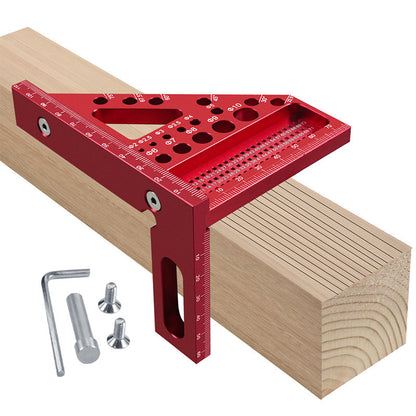 Carpenter's Square Anodized Aluminum Laser Scale & Drill Holes