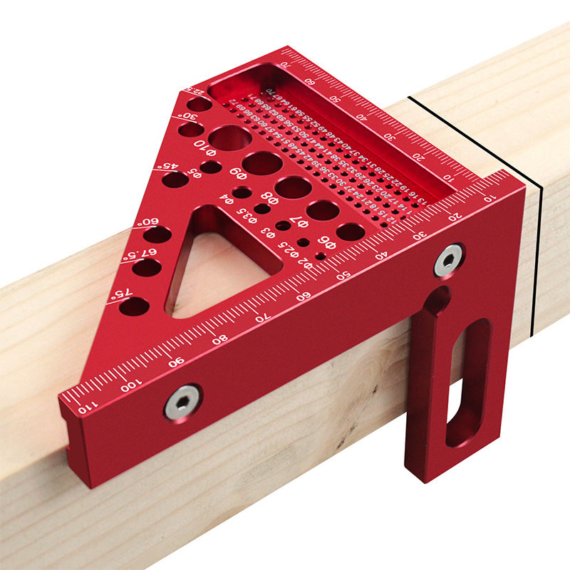 Carpenter's Square Anodized Aluminum Laser Scale & Drill Holes