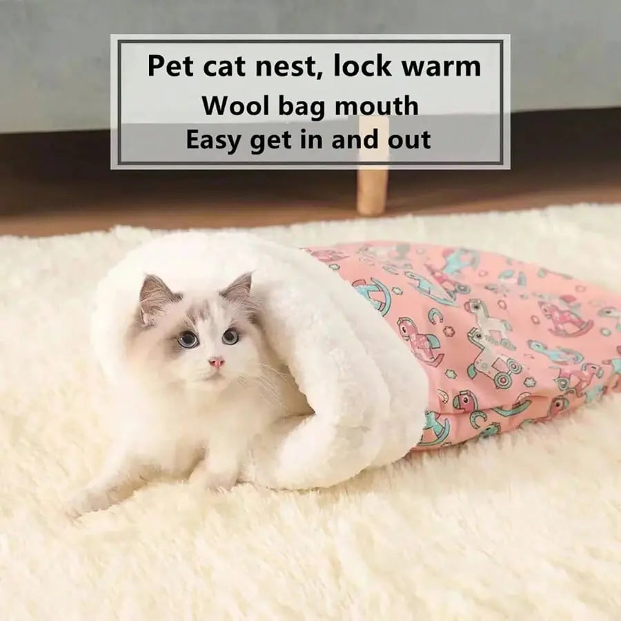 Cat Bed Extra-Soft Plush Machine Washable