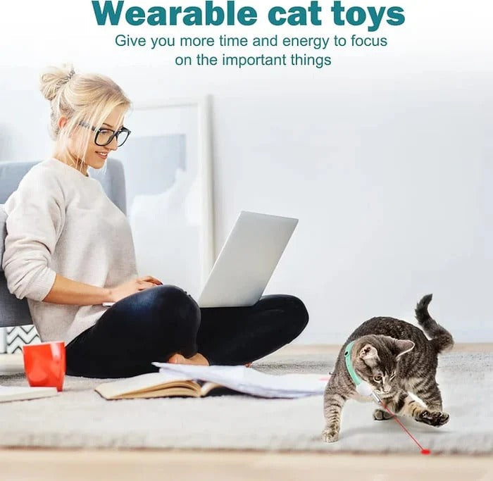 Cat Collar Automatic Laser Hands-Free Adjustable Fit