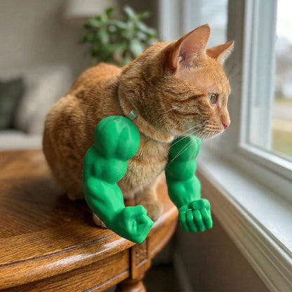 Cat Collar Bodybuilder Arms Lightweight ABS Plastic