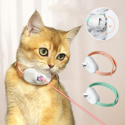 Cat Collar Motion-Activated Laser USB Rechargeable Adjustable Fit