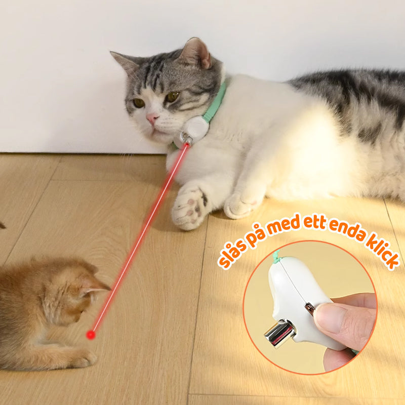 Cat Collar Motion-Activated Laser USB Rechargeable Adjustable Fit