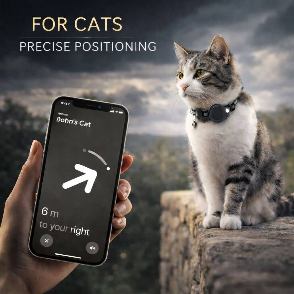 Cat Collar Tracker-Ready Breakaway & Reflective