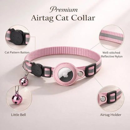 Cat Collar Tracker-Ready Breakaway & Reflective
