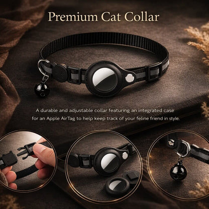 Cat Collar Tracker-Ready Breakaway & Reflective