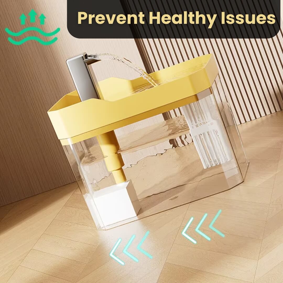 Cat Drinking Fountain 360° Water Flow Whisper-Quiet Pump