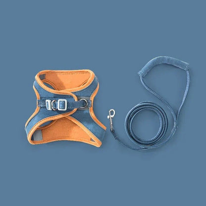 Cat Harness & Leash Padded Reflective Quick-Release