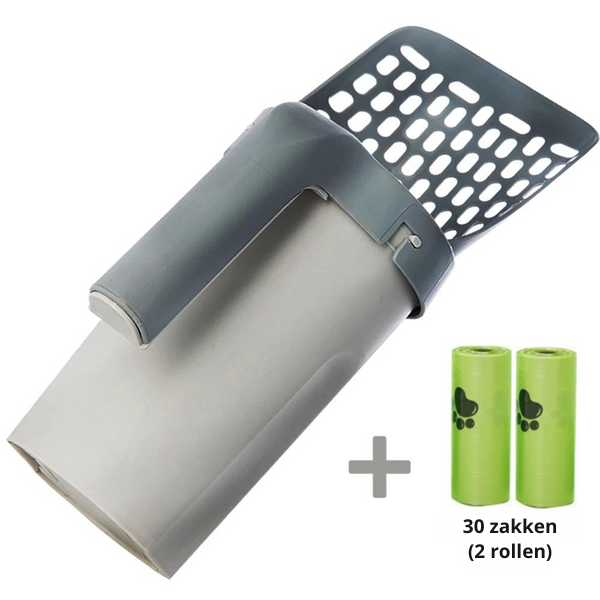 Cat Litter Scoop 2-In-1 Odor-Tight Biodegradable Bags