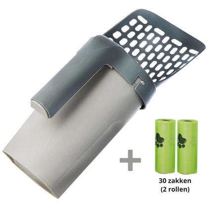 Cat Litter Scoop 2-In-1 Odor-Tight Biodegradable Bags