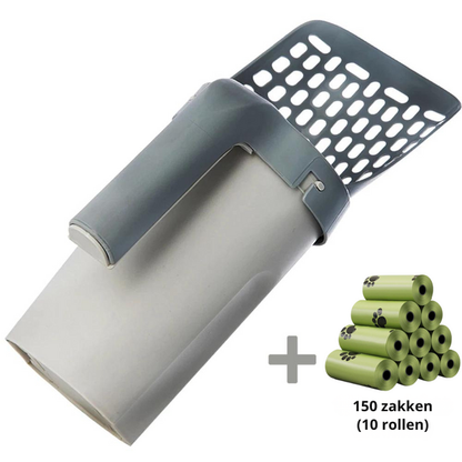 Cat Litter Scoop 2-In-1 Odor-Tight Biodegradable Bags