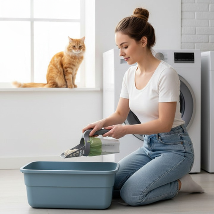 Cat Litter Scoop 2-In-1 Odor-Tight Biodegradable Bags