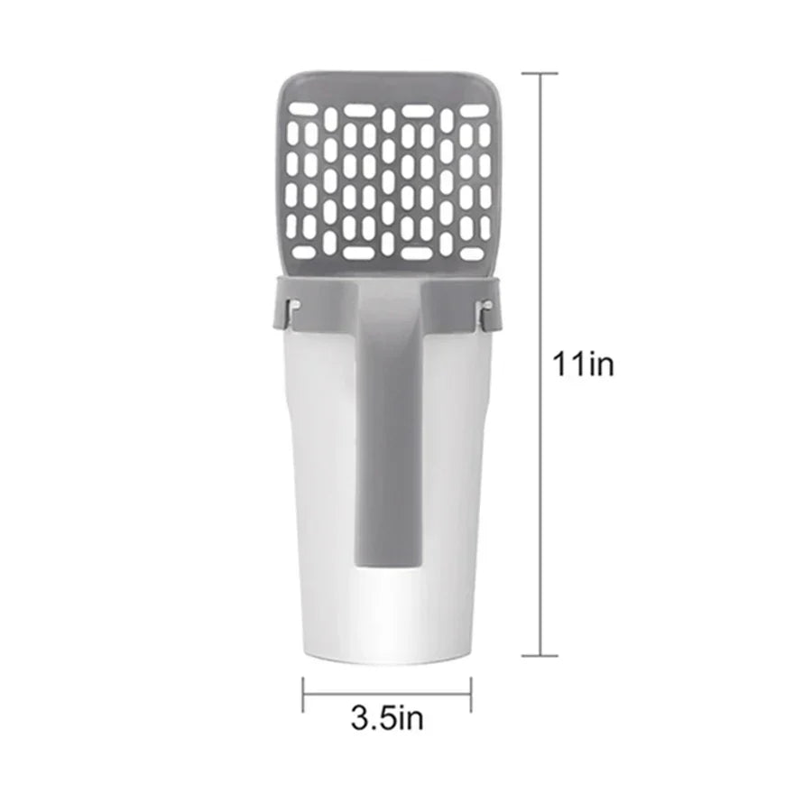 Cat Litter Scoop 2-In-1 Odor-Tight Biodegradable Bags