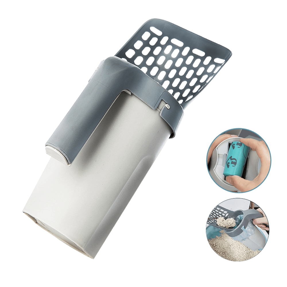 Cat Litter Scoop Perforated Head & Waste Container