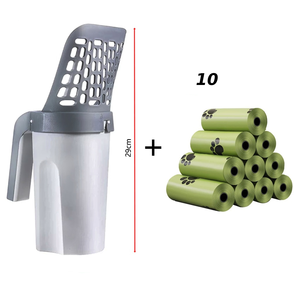 Cat Litter Scoop Perforated Head & Waste Container