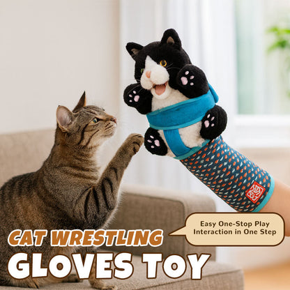 Cat Play Glove Thick Padded Detachable Plush Toy