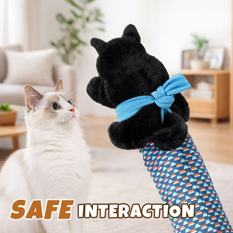 Cat Play Glove Thick Padded Detachable Plush Toy