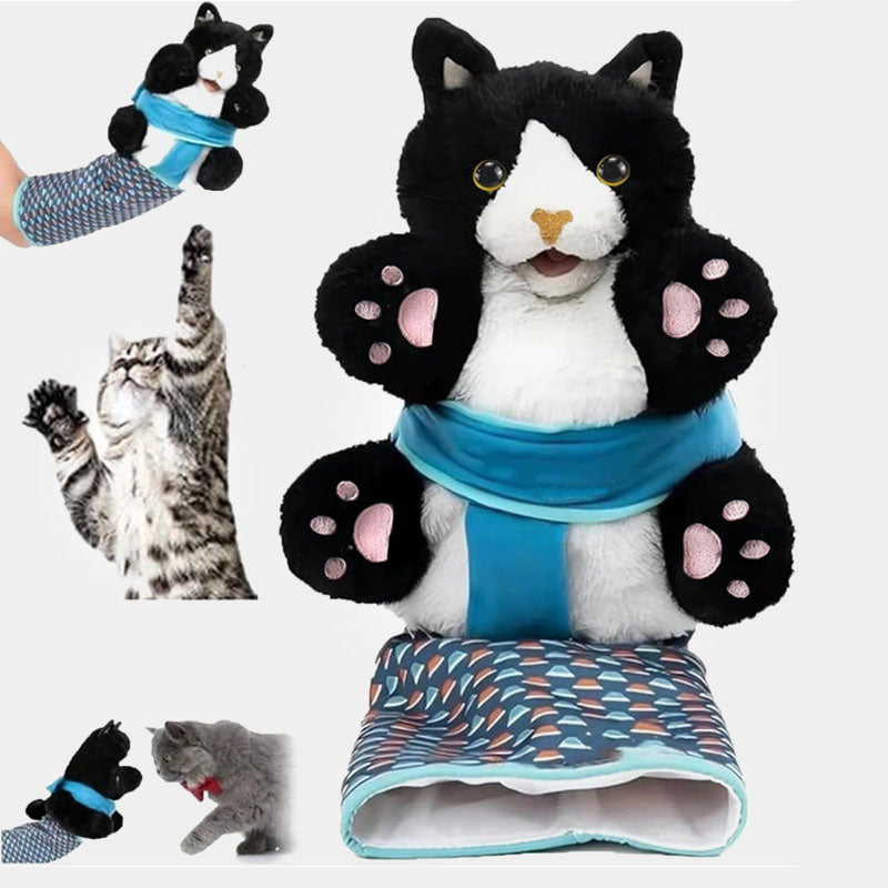 Cat Play Glove Thick Padded Detachable Plush Toy