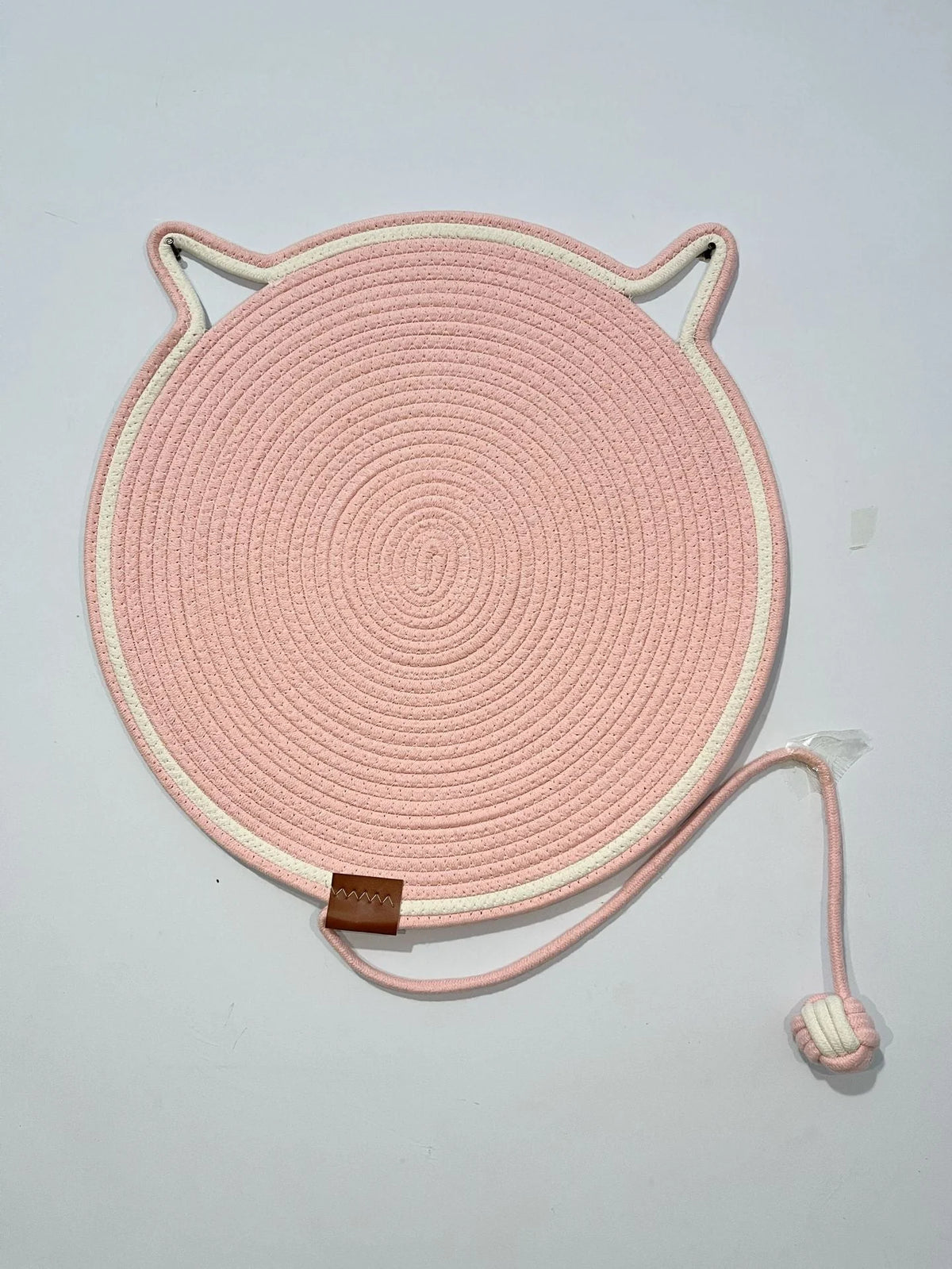 Cat Scratching Mat Natural Sisal Double-Sided With Dangling Toy