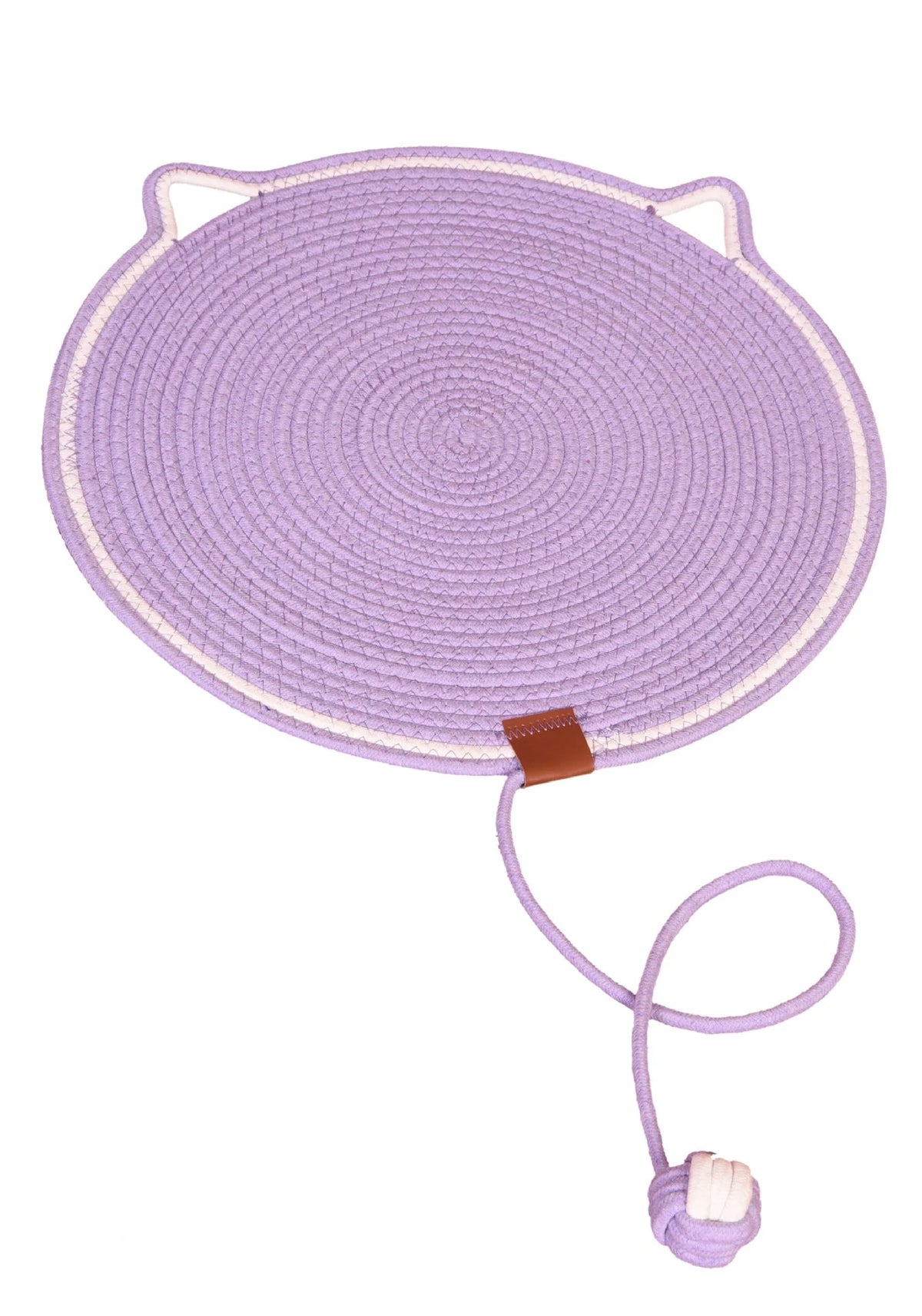 Cat Scratching Mat Natural Sisal Double-Sided With Dangling Toy