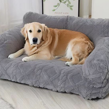 Cat & Small Dog Bed Quilted Velvet Raised Edge