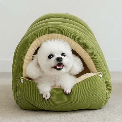 Cat & Small Dog Cave Bed Semi-Enclosed Magnetic Closure